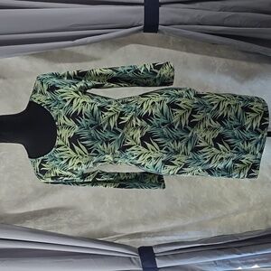 Forever 21 Bodycon Mini Dress with Palm Leave Print